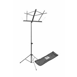 SM7122BB On-Stage Sheet Music Stand with Bag Collapsable, Black with bag