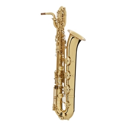Baritone Saxophone Yamaha YBS-480
Intermediate Baritone Saxophone; key of Eb; low A; two-piece bell; peg receiver; 5C mouthpiece