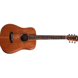 Taylor  Baby Mahogany (BT2)
Travel & Small-Body Guitars | Tropical Mahogany Top | Layered Sapele Back and Sides | Maple Neck | West African Crelicam Ebony Fretboard | No Electronics | Non-cutaway | Gig Bag Case